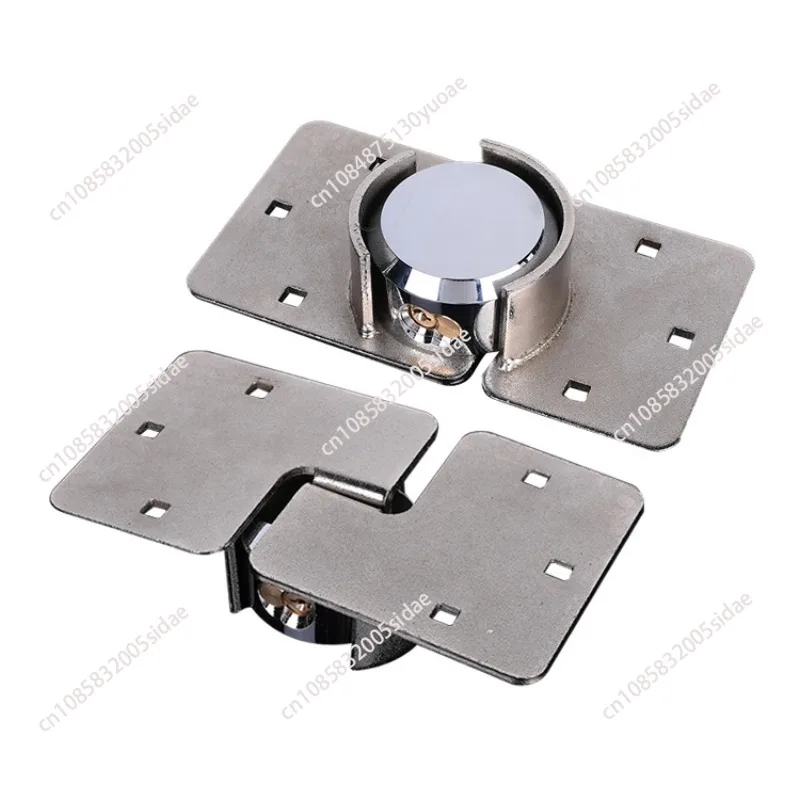 Universal Container Lock Shackle Padlock Set with Hasp Steel Buckle Lock with Keys Trailer Truck Tail Gates External Lock