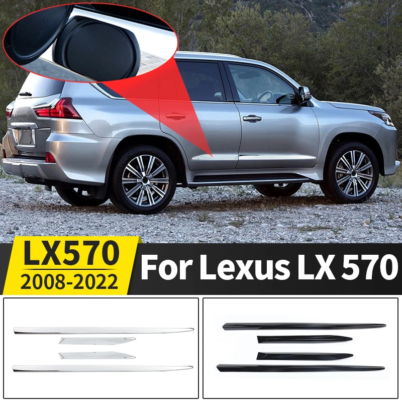 

For 2008-2022 Lexus LX 570 LX570 2021 2020 2019 2018 2017 2016 2015 Car Door Chrome Trim Upgrade Body Kit Decoration Accessories