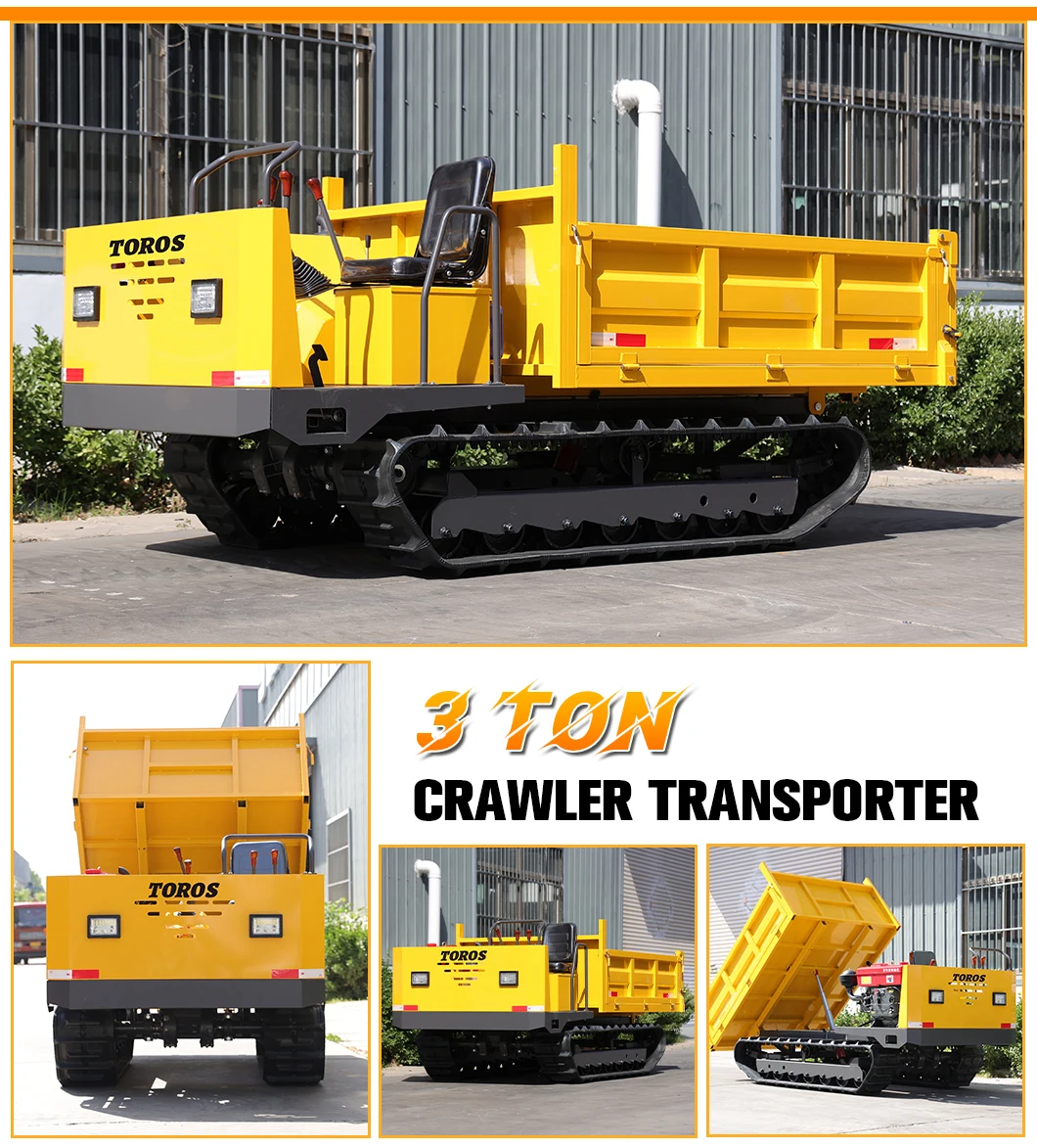 Hochwertiger 3-Tonnen-Raupenwagen-Transporter, maßgeschneiderter Raupen-Muldenkipper, geeignet für All-Terrain-Raupen zum Verkauf – Detail 10