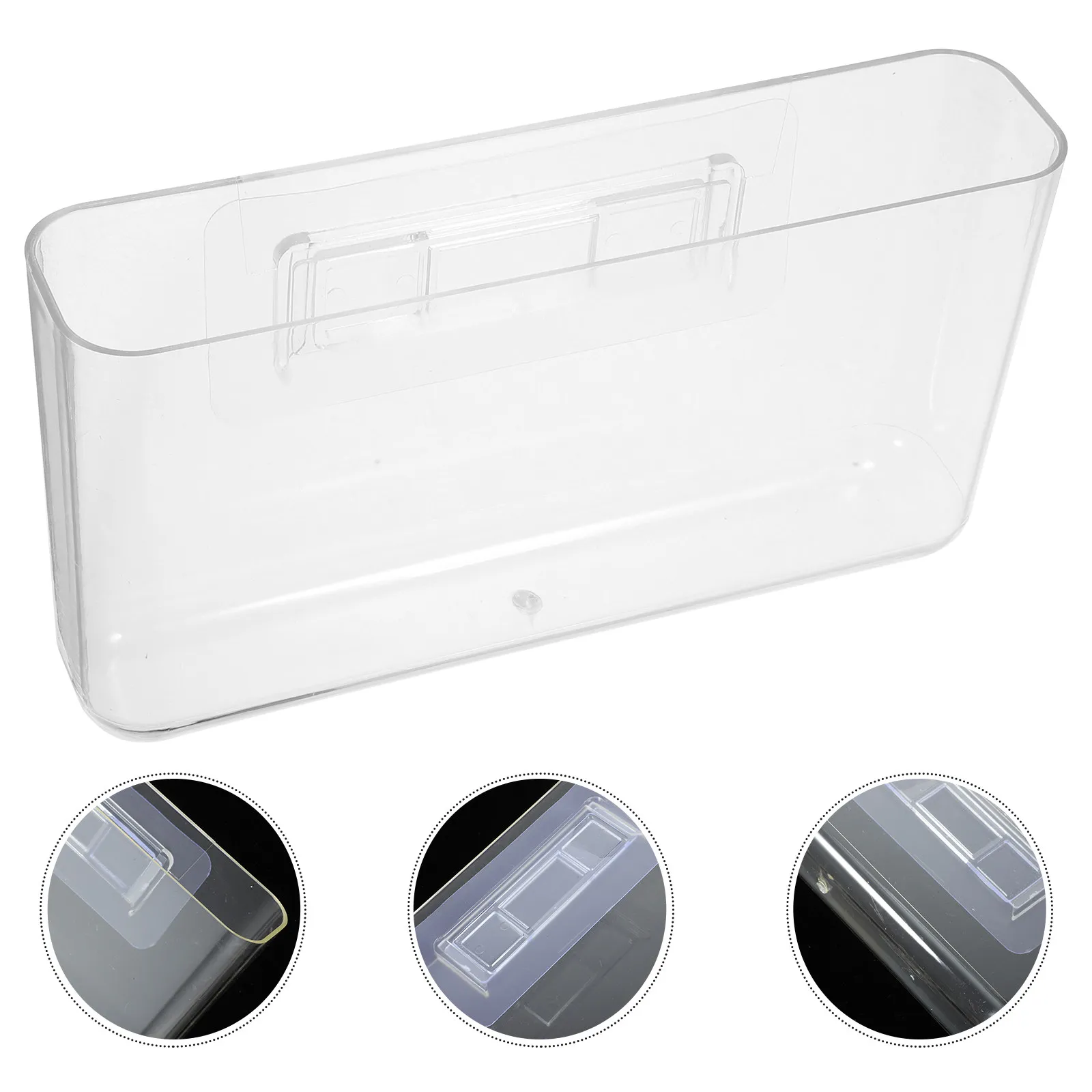 Wall Mounted Pen Holder Desktop Pencil Case Shape Pencil Adorable Plastic Holder Cosmetics Organizer Desk Clear Organization