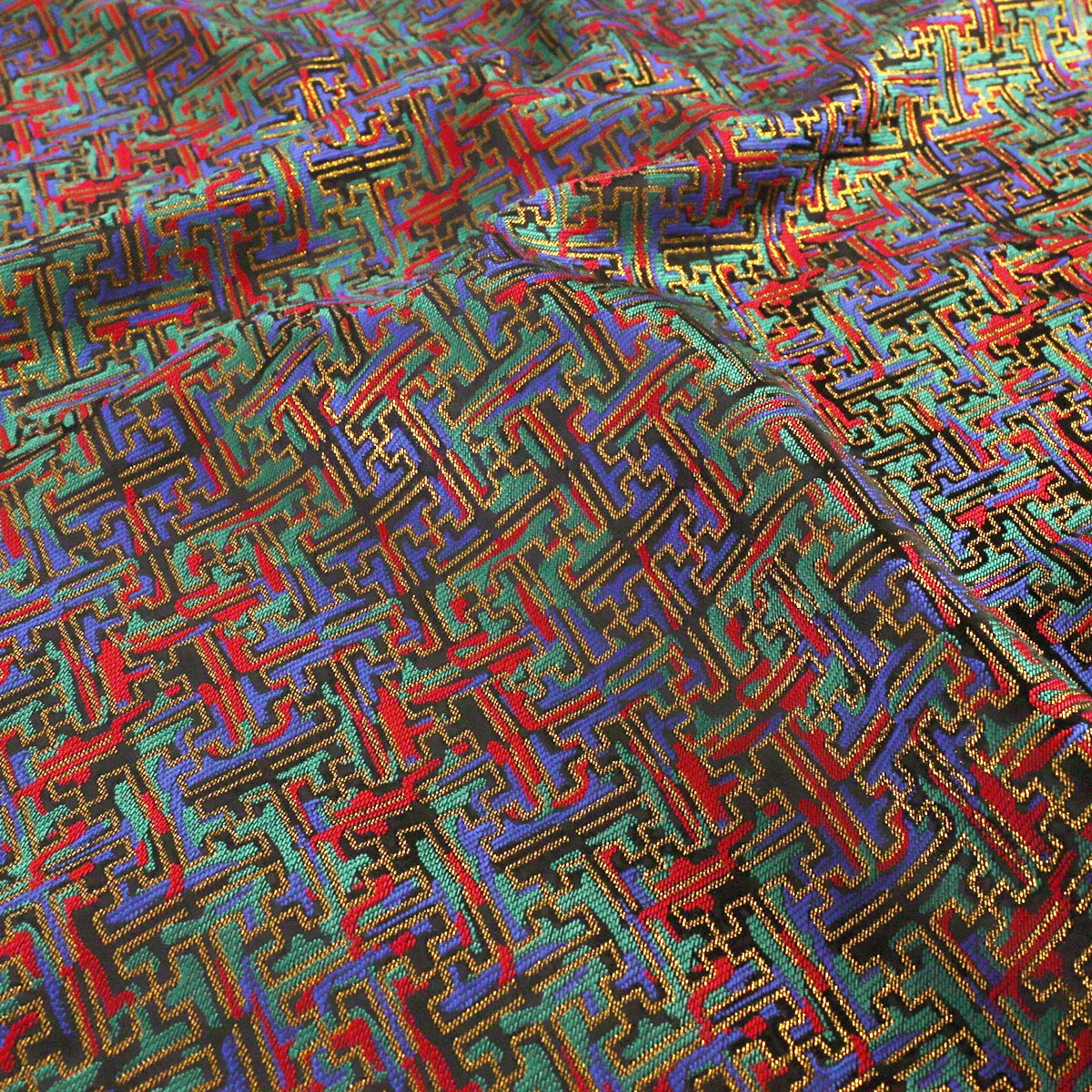 

Chinese Traditional Song Brocade Fabrics Jacquard Polyester Material For Apparel Pillow Case Curtain DIY By The Meter
