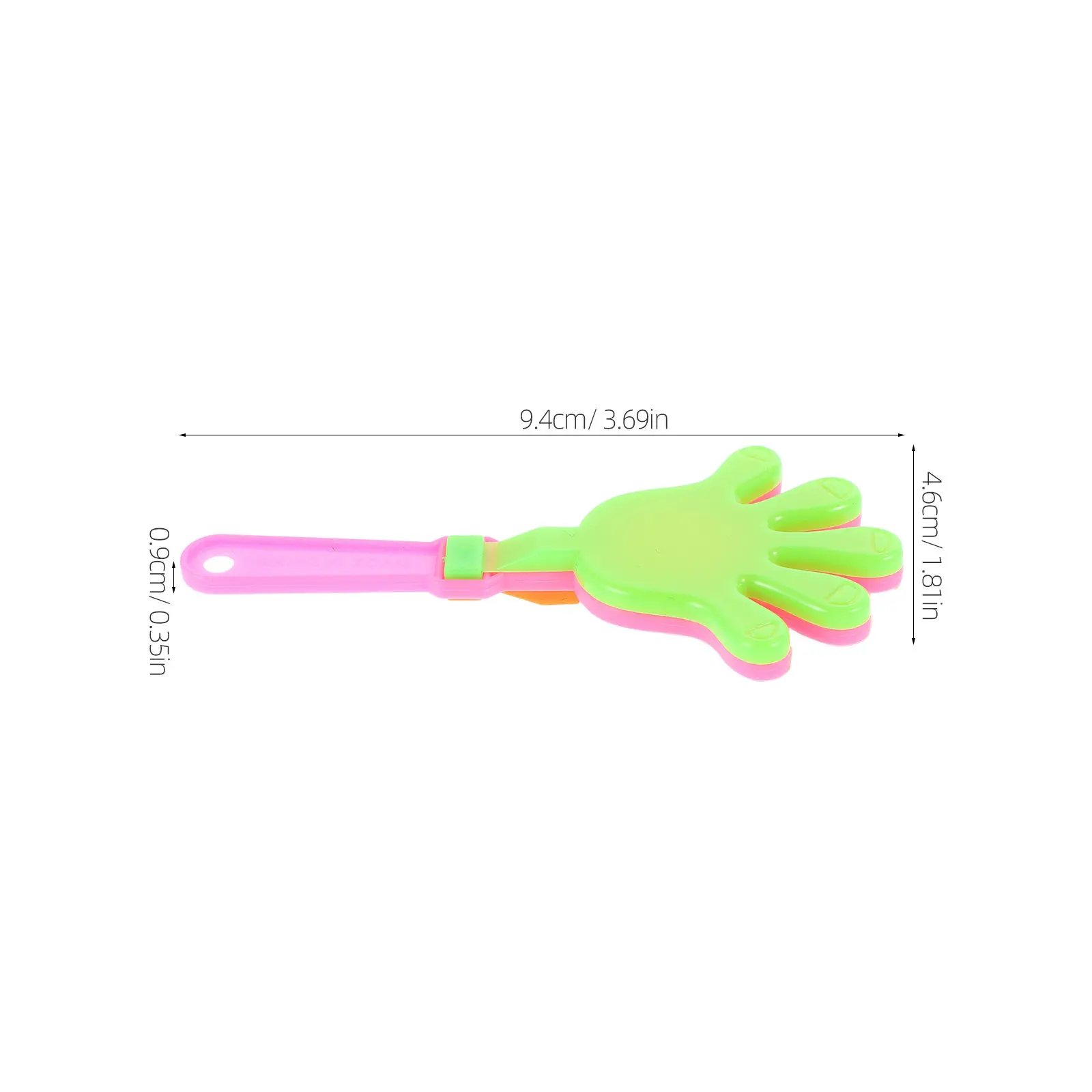 100pcs Portable Plastic Clappers – Loud Hand Noise Makers for Sports, Parties & Concerts
