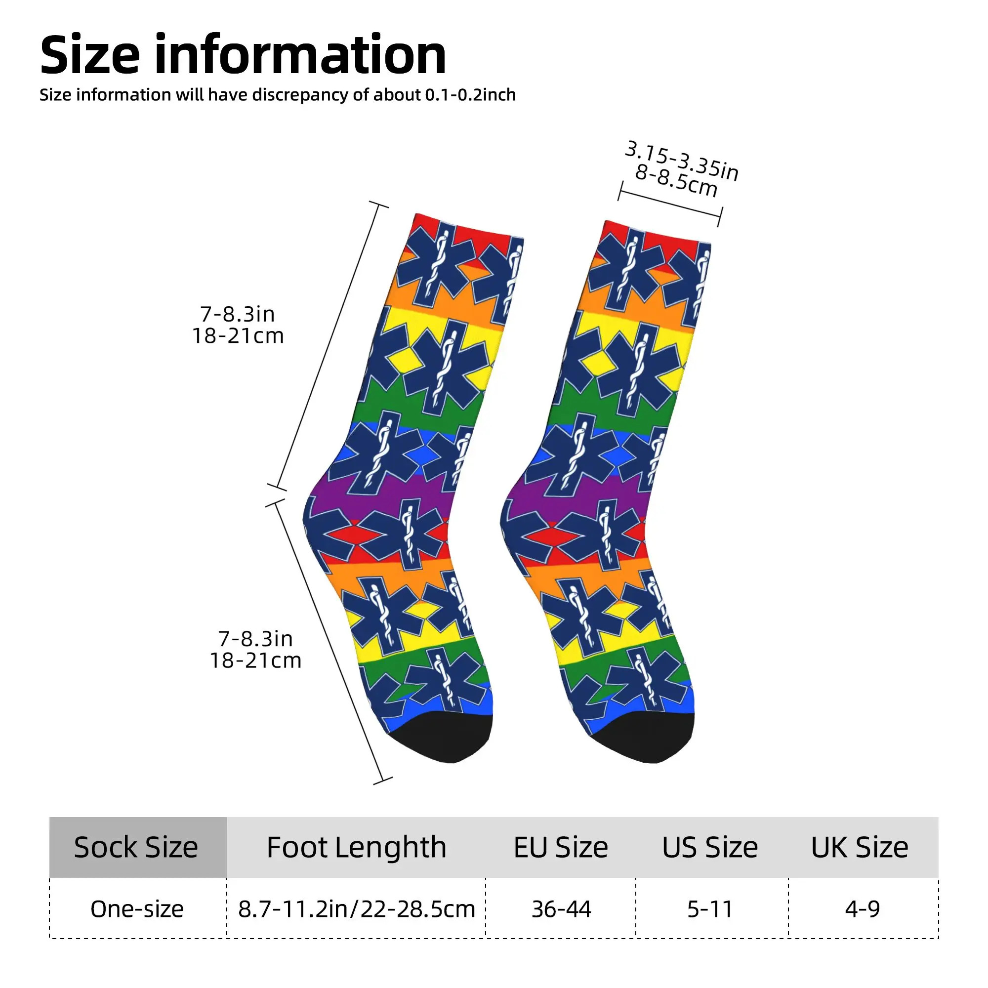 Personnalisé Gay Pride LGBT étoile de la vie arc-en-ciel drapeau robe chaussettes pour hommes femmes chaud drôle nouveauté LGBTQ lesbienne équipage chaussettes