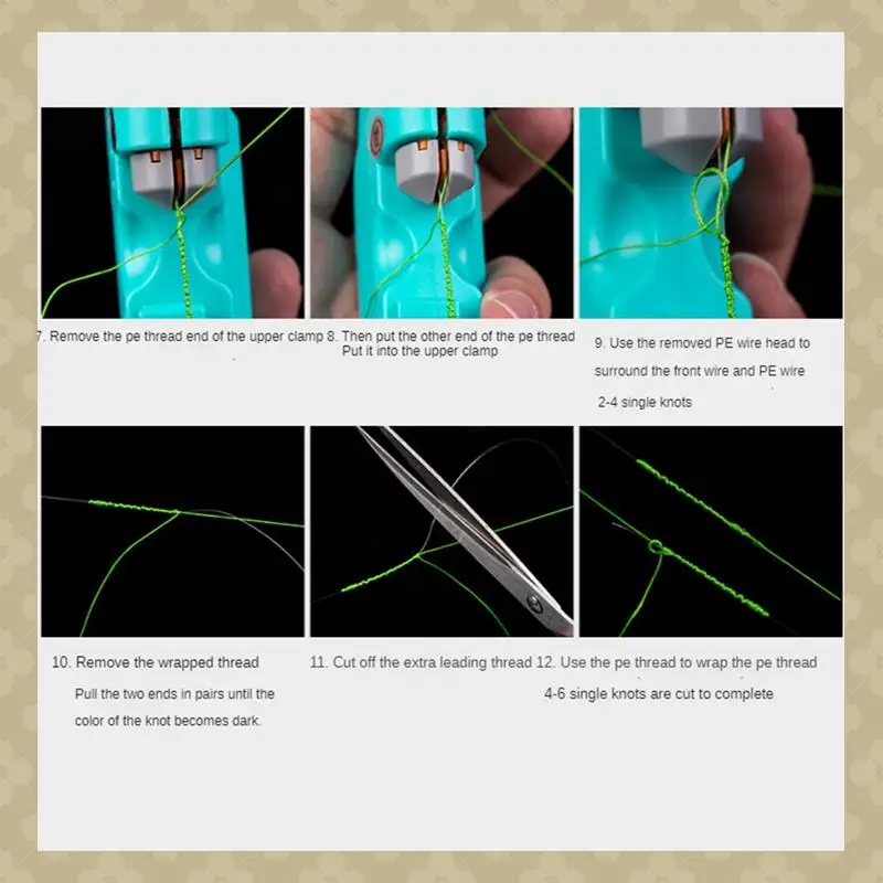 

ABST Electric GT Knot Tying Device PE Wire Quickly&Easily Make Braided Knots Knotting Machine Fishing Blue