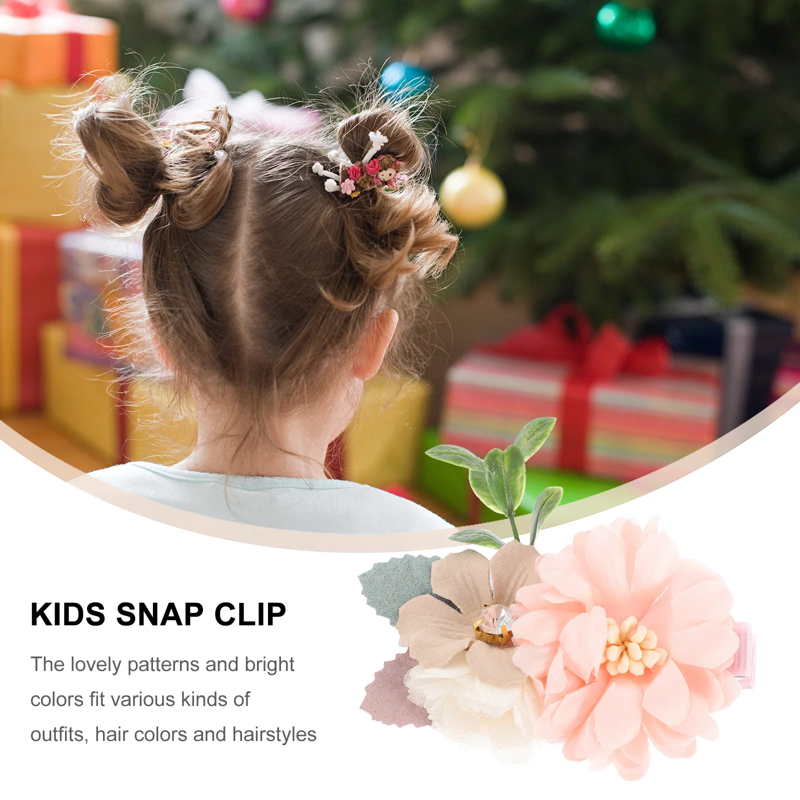 

3 Pcs Artificial Hair Flower Accessories Decorations for Girls Floral Pins Decorative Barrettes Clips Little