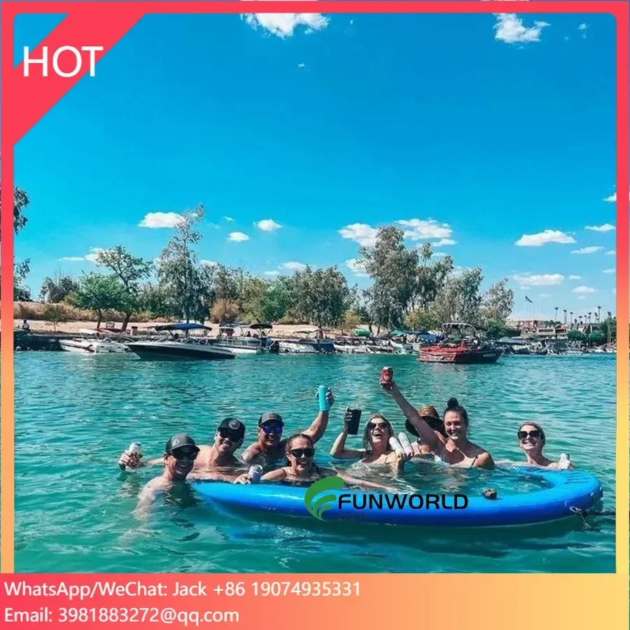 Hammock Inflatable Pool Float With Air Pump Premium Swimming Pool Lounger Multi-Purpose Pool Hammock
