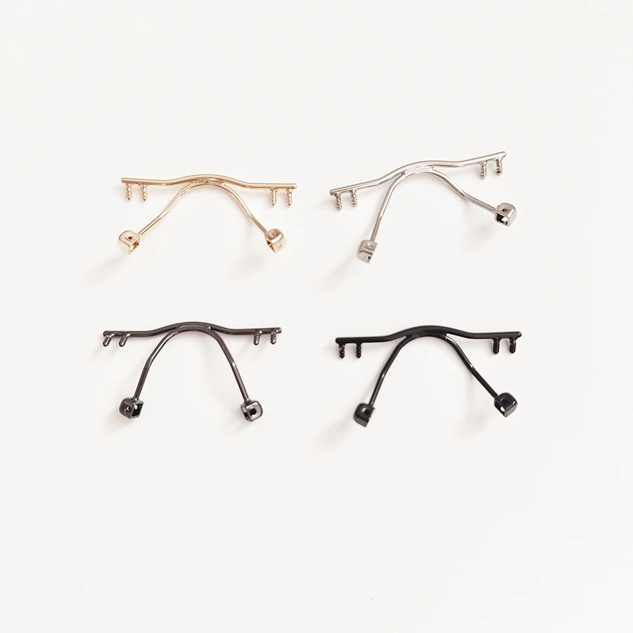 

10 pcs Retail Eyewear Bridge Replacement For Rimless Frame,Stainless Steel Eyewear Nose Bridges