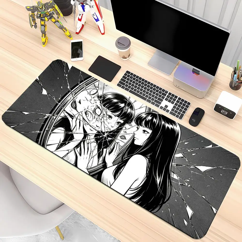 Large Size Playmat Mousepad Moon Rose Dark Anime Girl Design For Laptop Bedroom Learning Office Desktop Mat