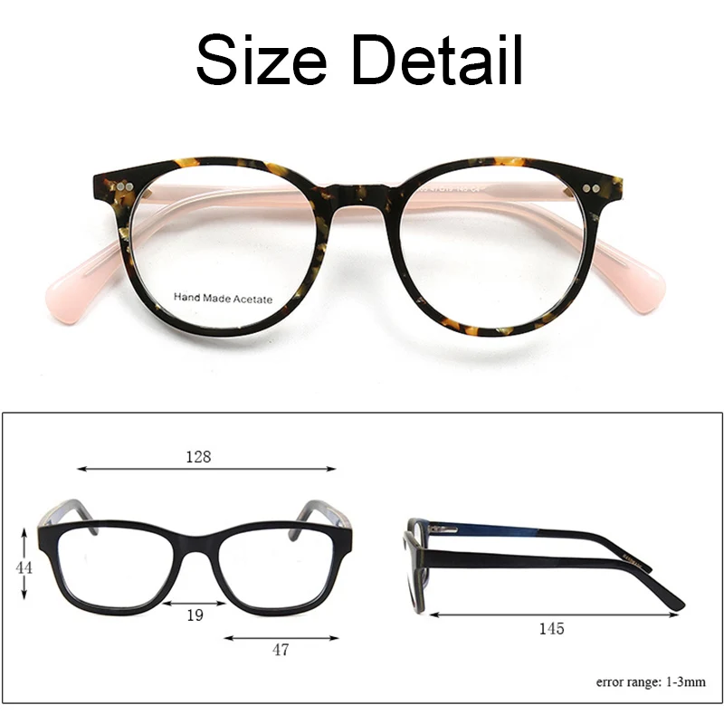 New Fashion TR90 Myopia Glasses Women With Lense Multicolor Glasses Anti Blue Light Luxury Designer Retro Eyeglasses For Ladies