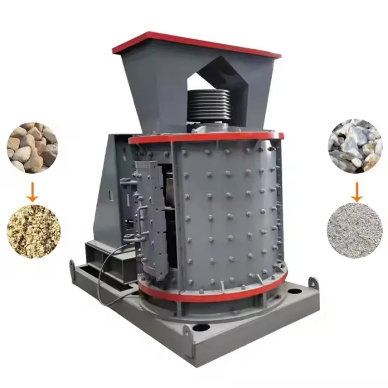 Vertical Shaft Compound Crusher High Output Hammer Crusher with  D iesel Engine Motor Stone Crusher