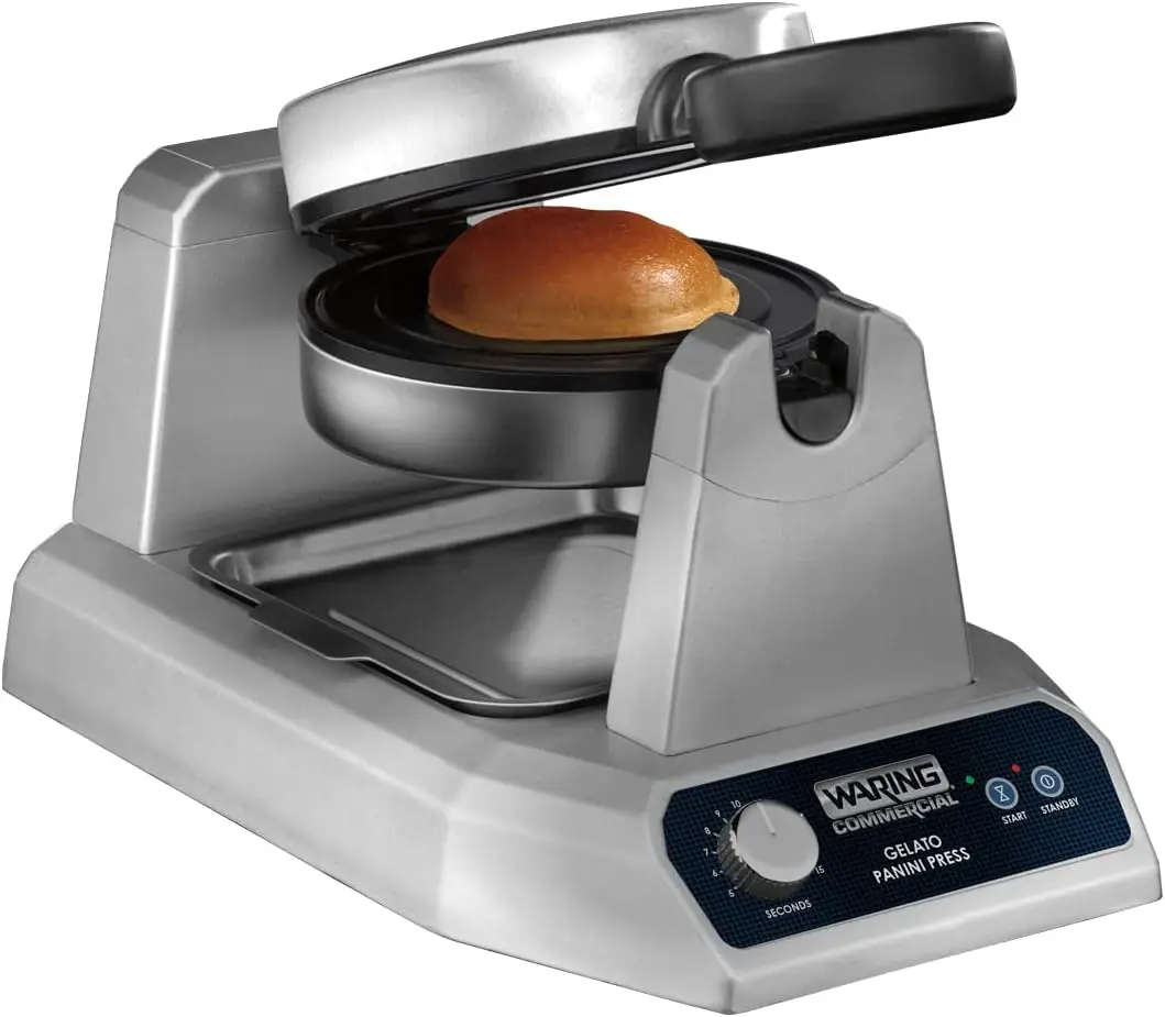 Commercial WICSP180 Gelato Panini Press, 120V, 5-15 Phase plug