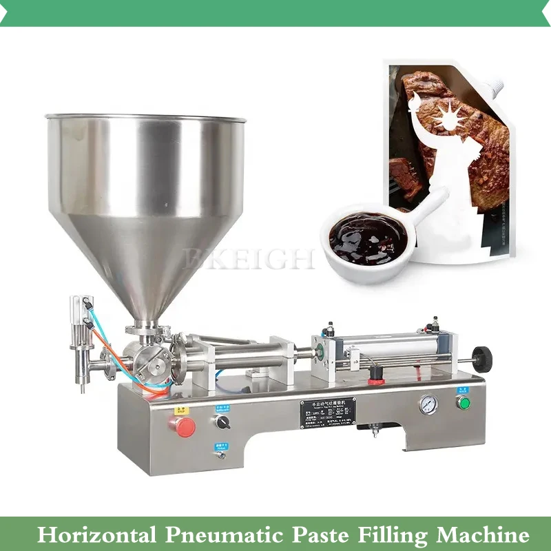 Customized Automatic Lotion Bottle Cosmetic Filling Machine Tomato Sauce Piston Quantitative Filling Machine