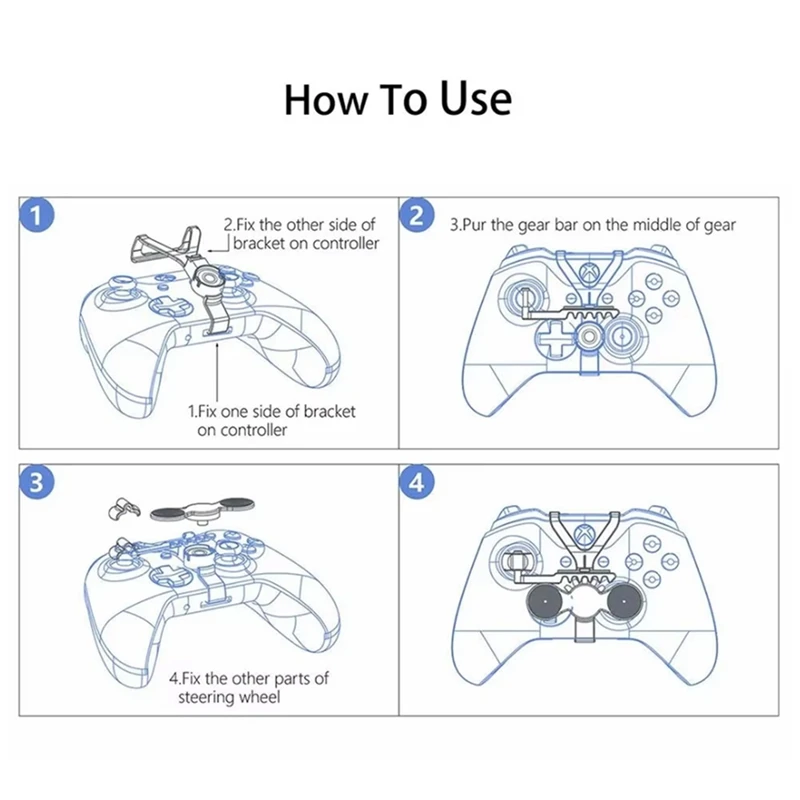 Mini volante para controlador de juego One S/ One X, accesorios auxiliares de repuesto