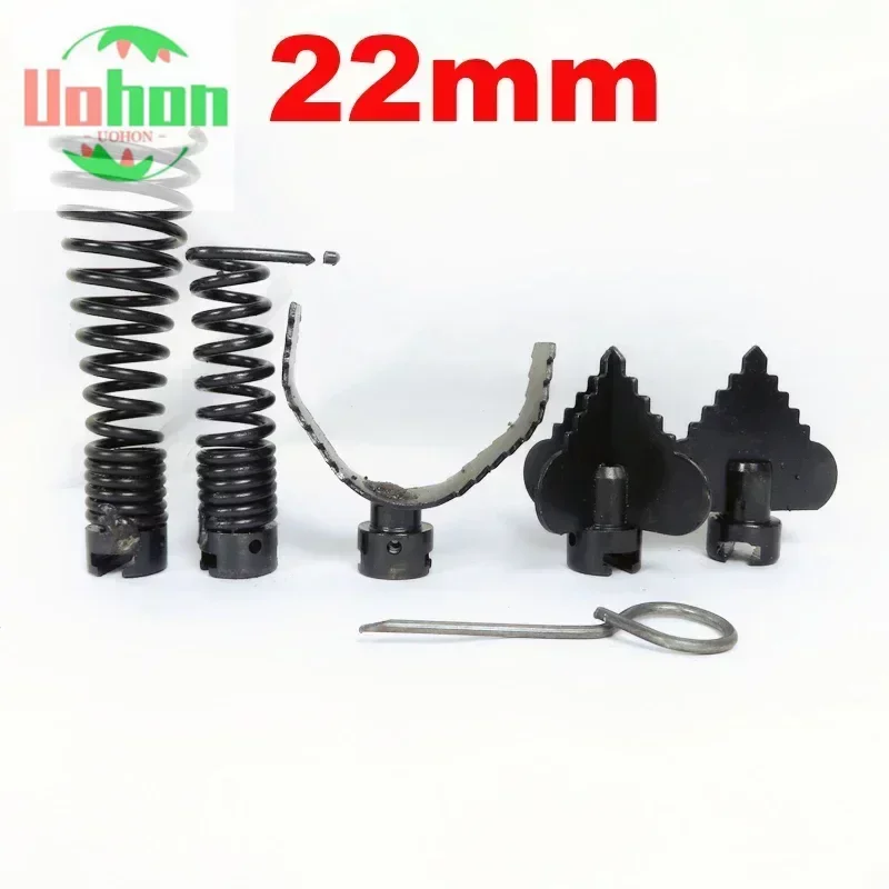 

1Set 22mm Manganese Steel Drain Cleaner Tool Dredge Sewer Drill Dredge Machine Combination Cutter Head Set For Dredger Fittings