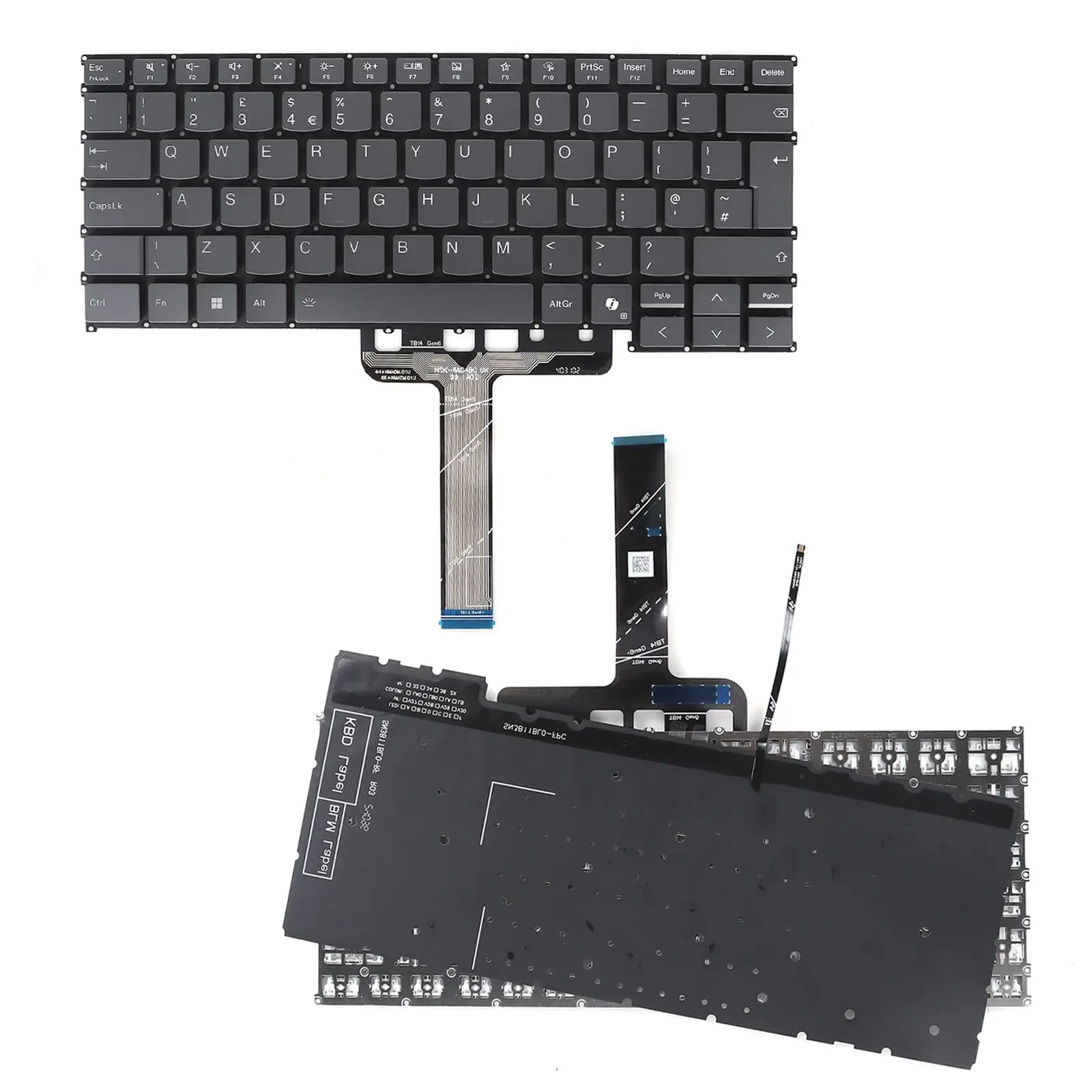 

UK Laptop Keyboard for Lenovo ThinkBook 14 G6 14 G6 ABP 14 G6 IRL Grey with Backlit & AI