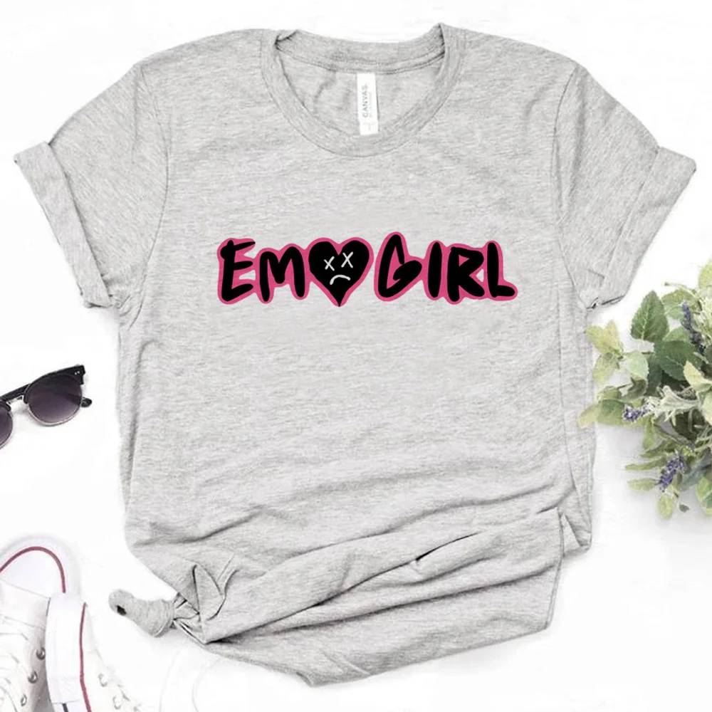 

Женский топ с надписью «i Love Emo Girls»