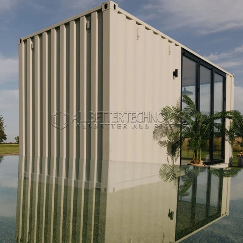 Allbetter  Foldable Container House Prefab Modular Home 2 Bedrooms Bathroom Kitchen for Salon or Gym