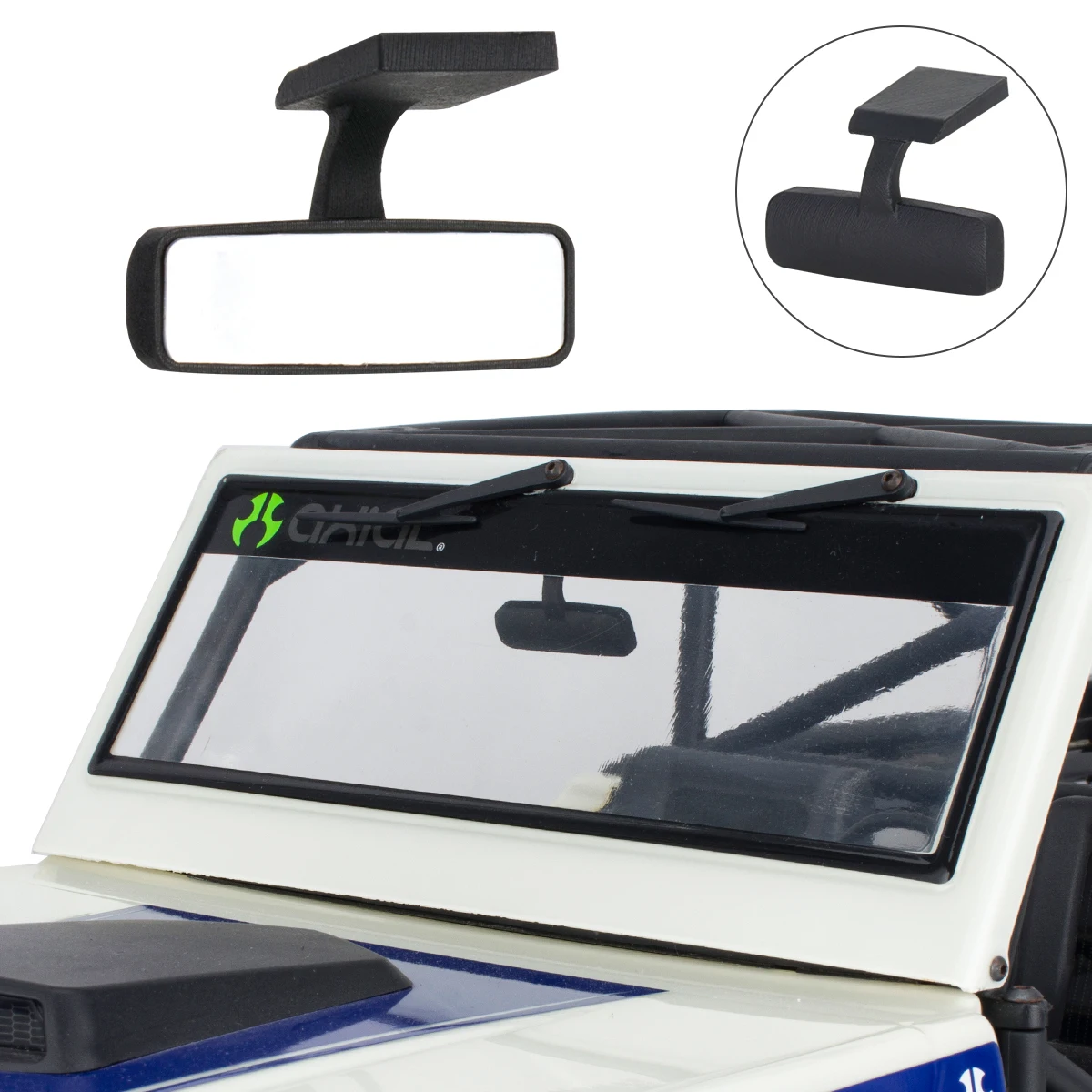 1Pcs Mini Rearview Mirror Accessories for 1/10 RC Crawler Crawler Car Traxxas TRX4 SCX10 RD110 D90 Upgrade Parts