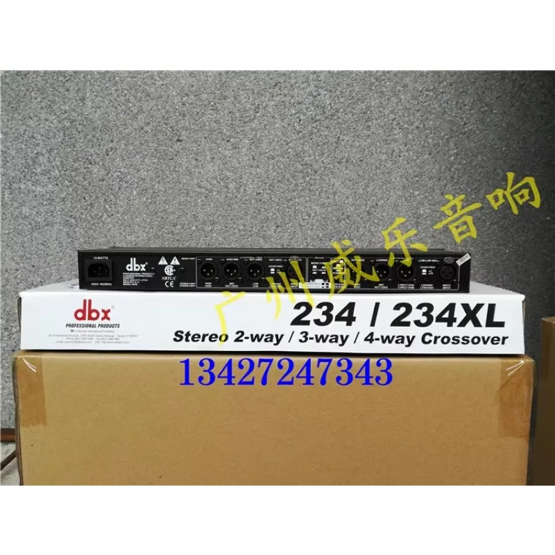 234XL professional stereo electronic subwoofer, high and low frequency divider