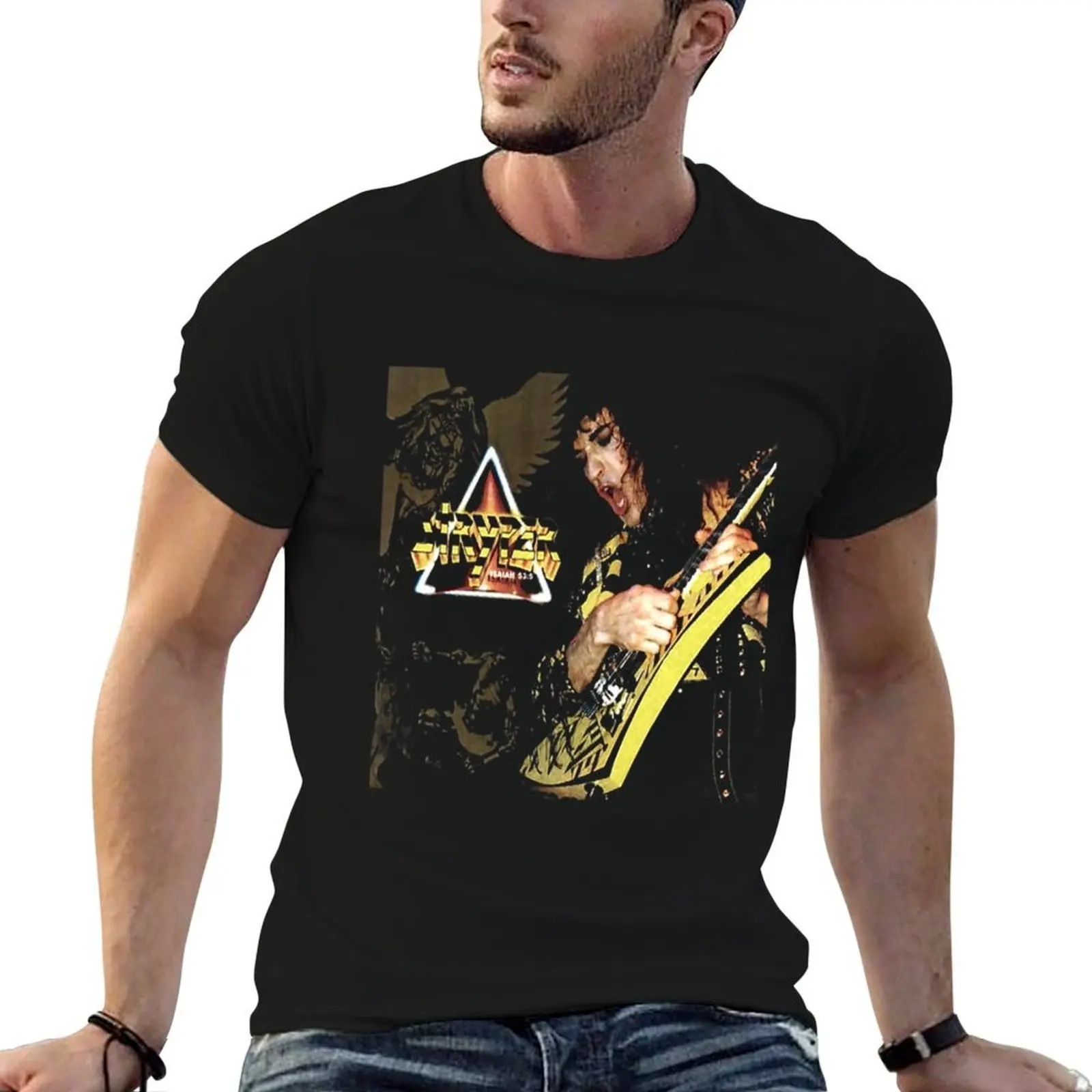 Hard Rock Band Stryper T-Shirt customizeds summer tops men graphic t shirts