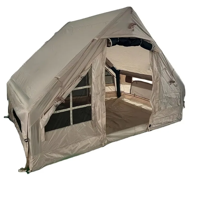 Quick Opening Infla  Camping Tent 4 Person Infla  Air Pole Tent for Outdoor Travel Camping Hiking