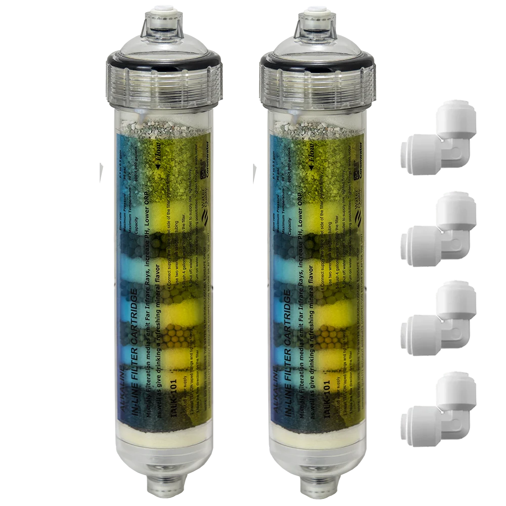 Coronwater-Paquete de 2 cartuchos de filtro de agua alcalina, IALK-101 para purificación de agua