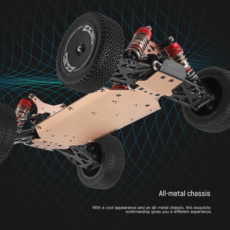 1:14 Electric Four-Wheel Drive Alloy 60km/H Hydraulic Shock Absorber Drift High-Speed Caroff-Road Drift Remote Control Toys