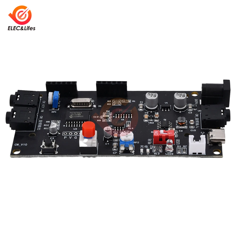 DC 5-12V 500mA Radio Morse Code Decoder Cw Decoder Morse Code Reader Morse Code Translator Ham Radio With Digital LCD