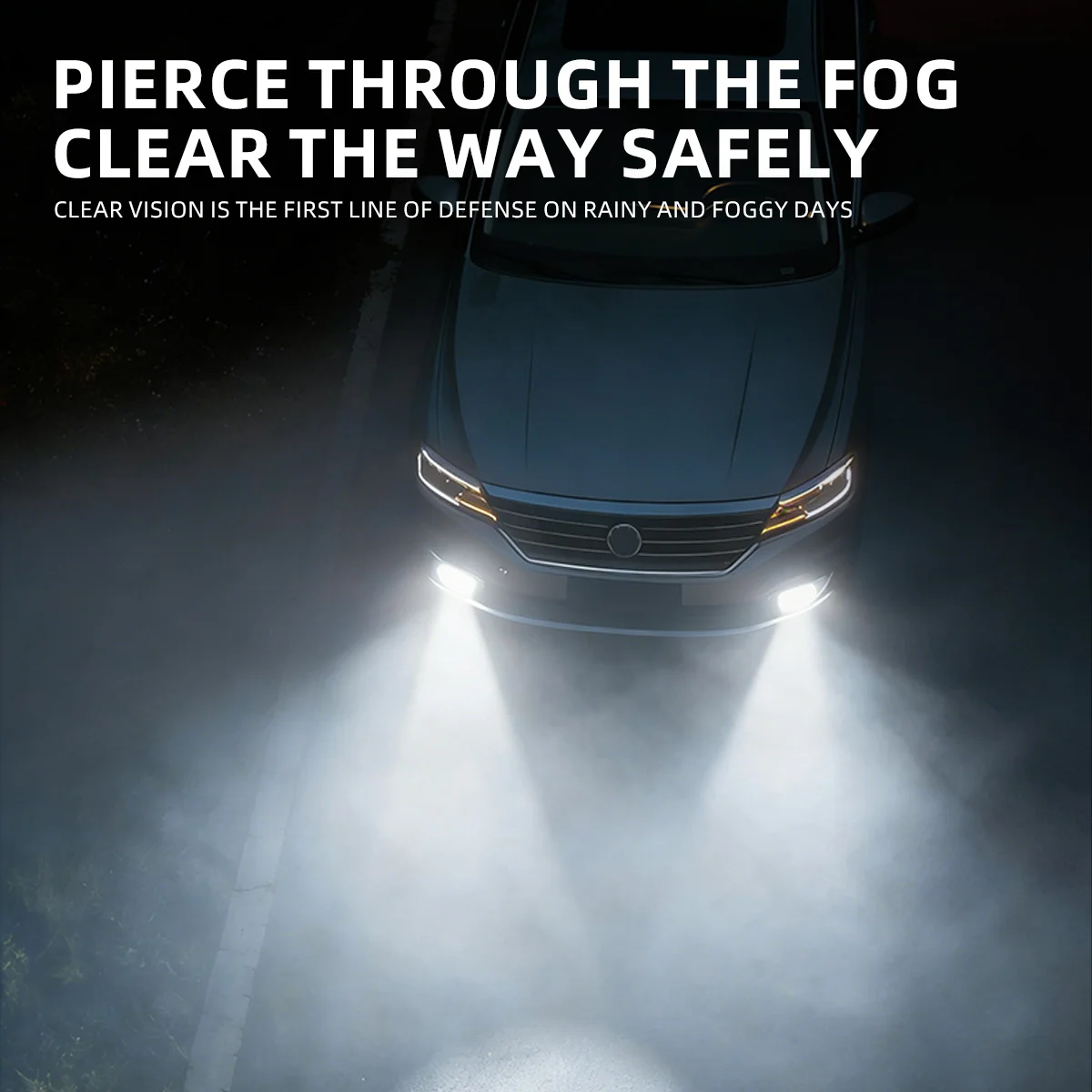 2PCS H11 Car Fog Lamp H7 LED 9005 9006 Projector Mini Lens 3000K Amber 6000K White Fog Light Bulb Super Bright LED DRL 12V gallery 4