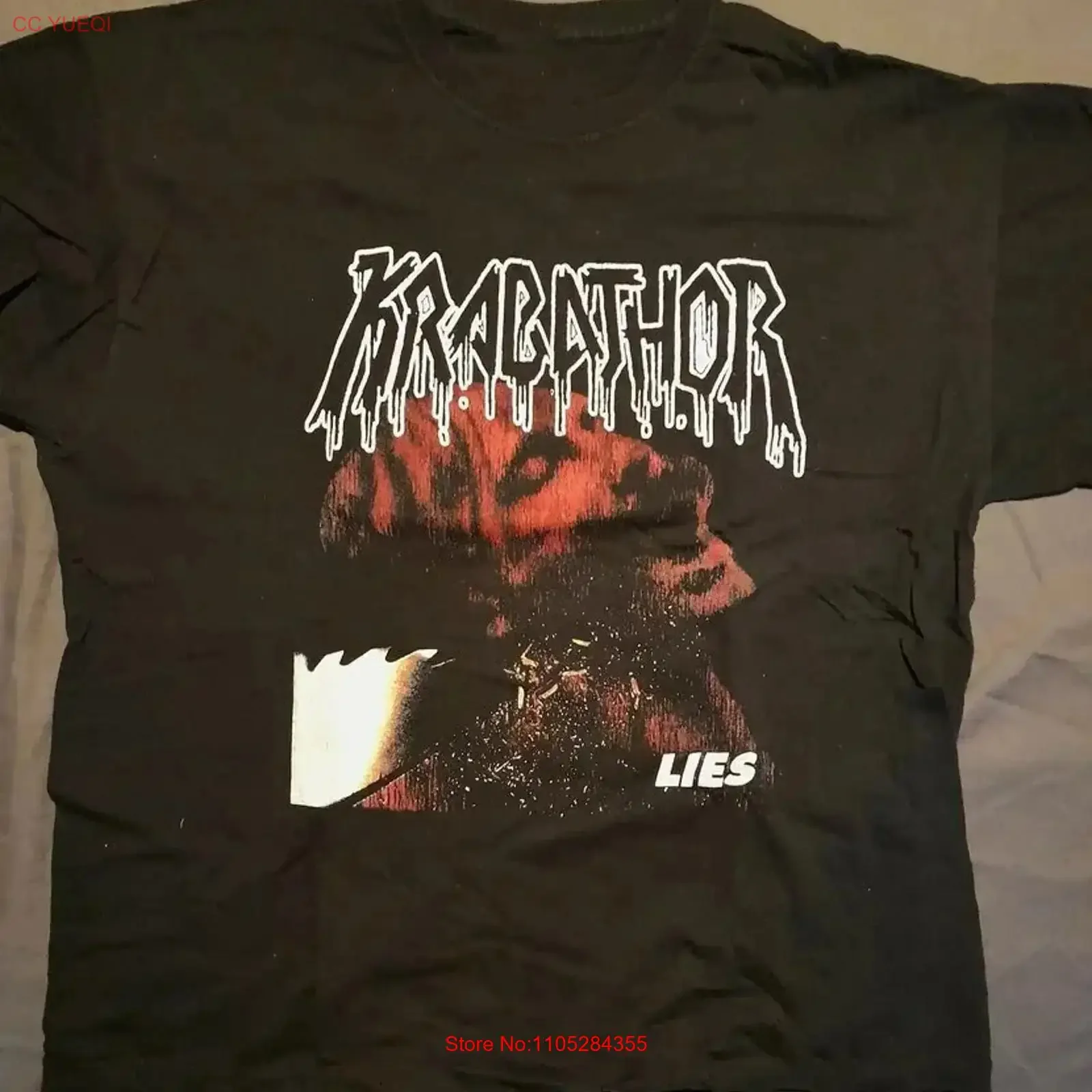 Krabathor Band For Friends Black T Shirt Cotton All Size 1P1172 vintage Washed Stretched Comfortable Casual fashion Versatile