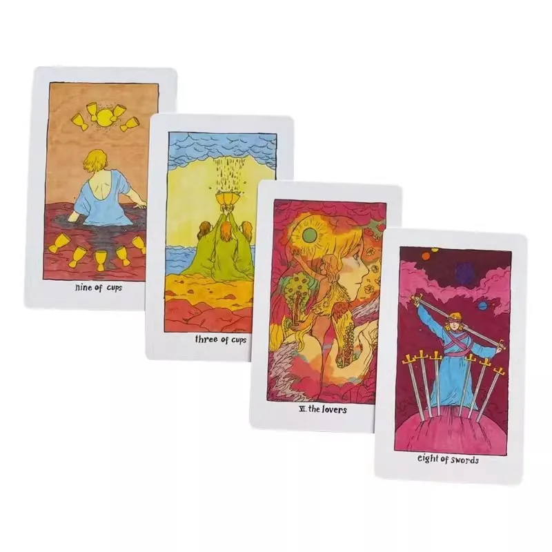 English Version The Cosmic Slumber Tarot Divination Cards Board Game