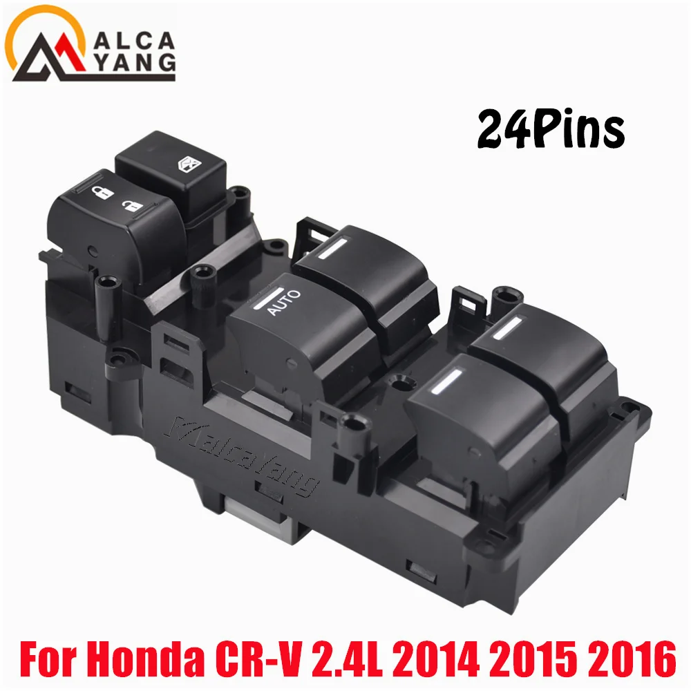 24Pins Front Left Master Power Window Switch For Honda CR-V 2.4L 2014 2015 2016 35750-T0A-A11 35750-TOA-A11