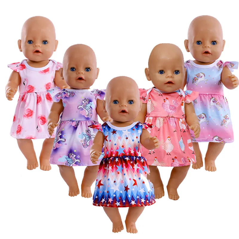 43 cm Doll Cute Bathrobe 18 Inch American Girl Doll Clothes Pajamas New Baby Born Clothes Pajamas for Dolls Kids Festive Gift