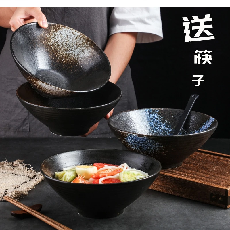 

Большая ручка для супа с лапшой Douli, керамическая посуда быстрого приготовления