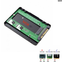 SFF-8639 NVME U.2 to NGFF M.2 M-key PCle SSD Enclosure for Motherboard andReplace Intel SSD 750 p3600 p3700