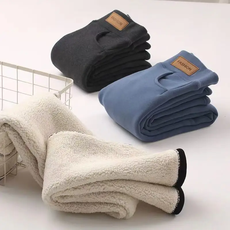 ผู้หญิงแบนด้านนอกสบายๆกางเกงผ้าฝ้ายกางเกงกางเกงฤดูหนาวเบาะสูงเอว Slim บางเสื้อผ้าสตรีกางเกงขายาว