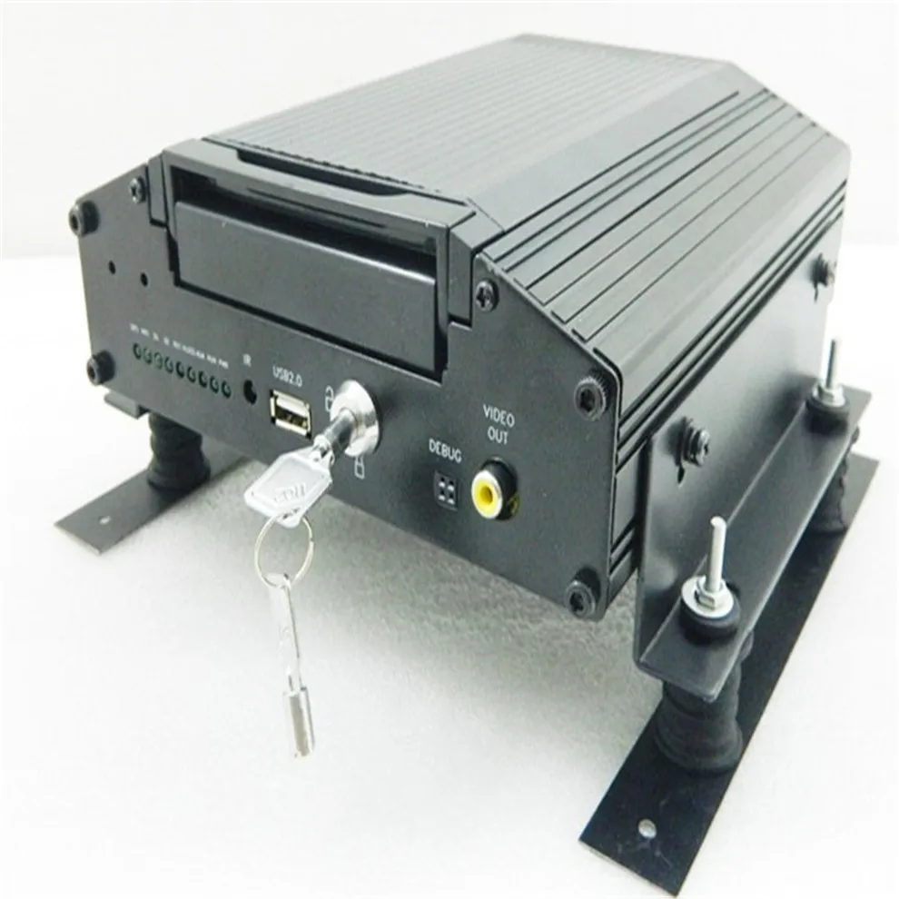 3G/4G WiFi GPS 4CH Video Streaming Navigation Tracking SD Card Mobile DVR with 4TB Storage and Motion Sensor