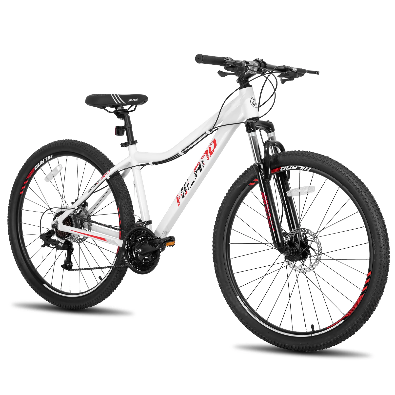 26 27.5 Inch Mountain Bike for Women Adult Bicycle,21 Speed with Lock-Out Suspension Fork,Dual Disc Brakes,Aluminum Frame MTB