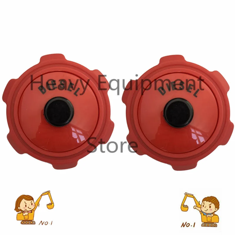 2X Diesel Fuel Tank Cap AM108168 For John Deere Compact Utility Tractor Skid Steer Fit 755 655 855 955 F1145 F735 F925 F935