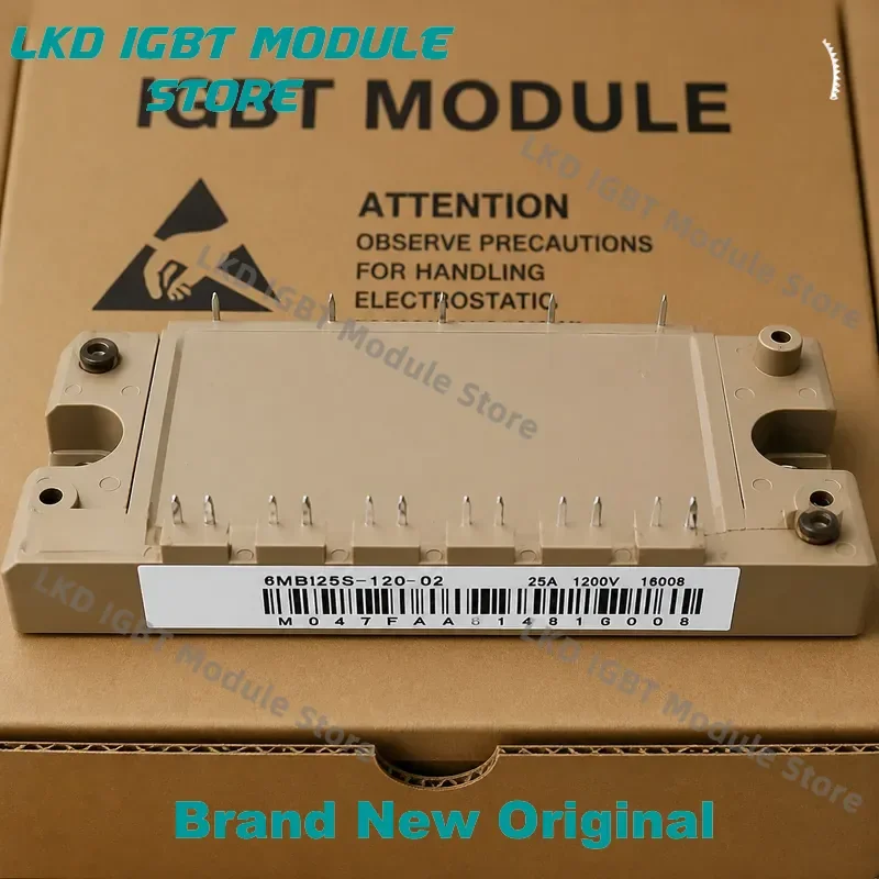 for IGBT Module 6MBI25S120-02 6MBI25S-120-02 Power Transistor Semiconductor Component Replacement Part for Industrial