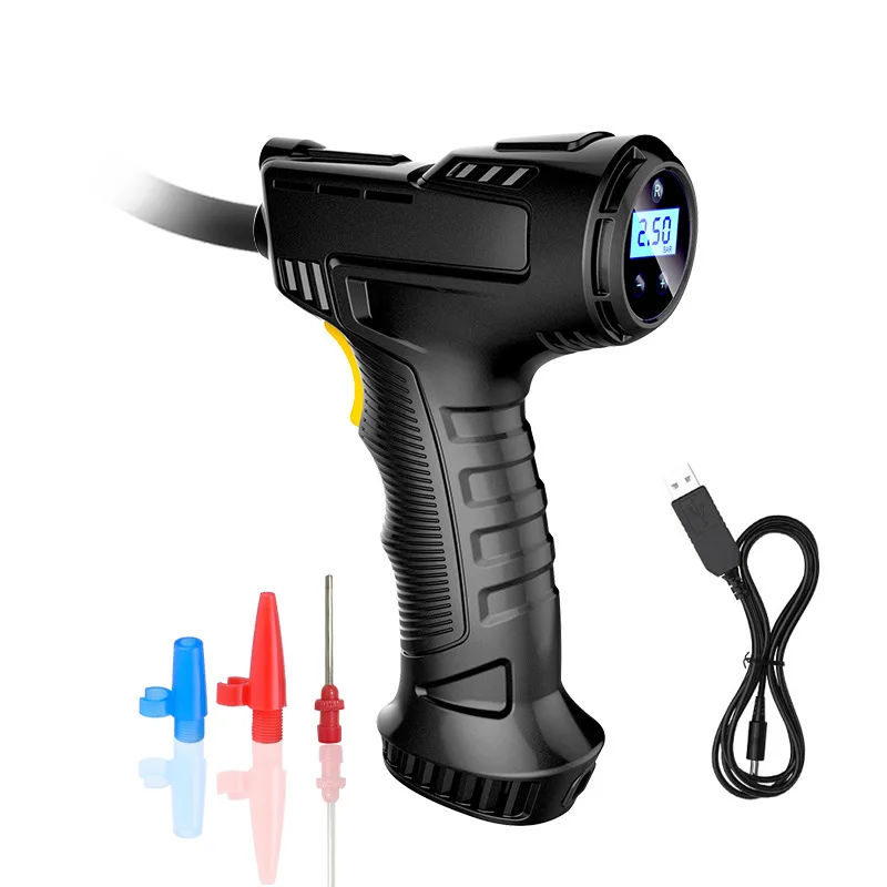 

Автомобильный ручной воздушный насос с беспроводной зарядкой для автомобилей, электрический портативный воздушный насос для шин для автомобилей