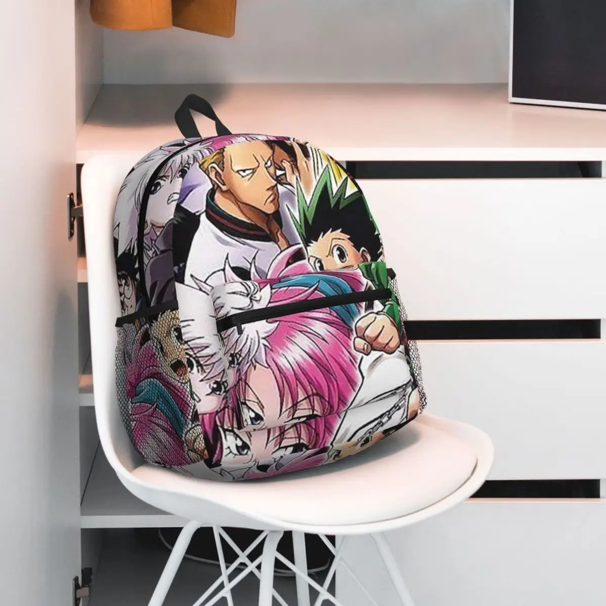 Anime HXH Hunter X Hunter Student Backpack School Bag Hiking Travel Daypack for Men Women Bookbag Shoulder Bags