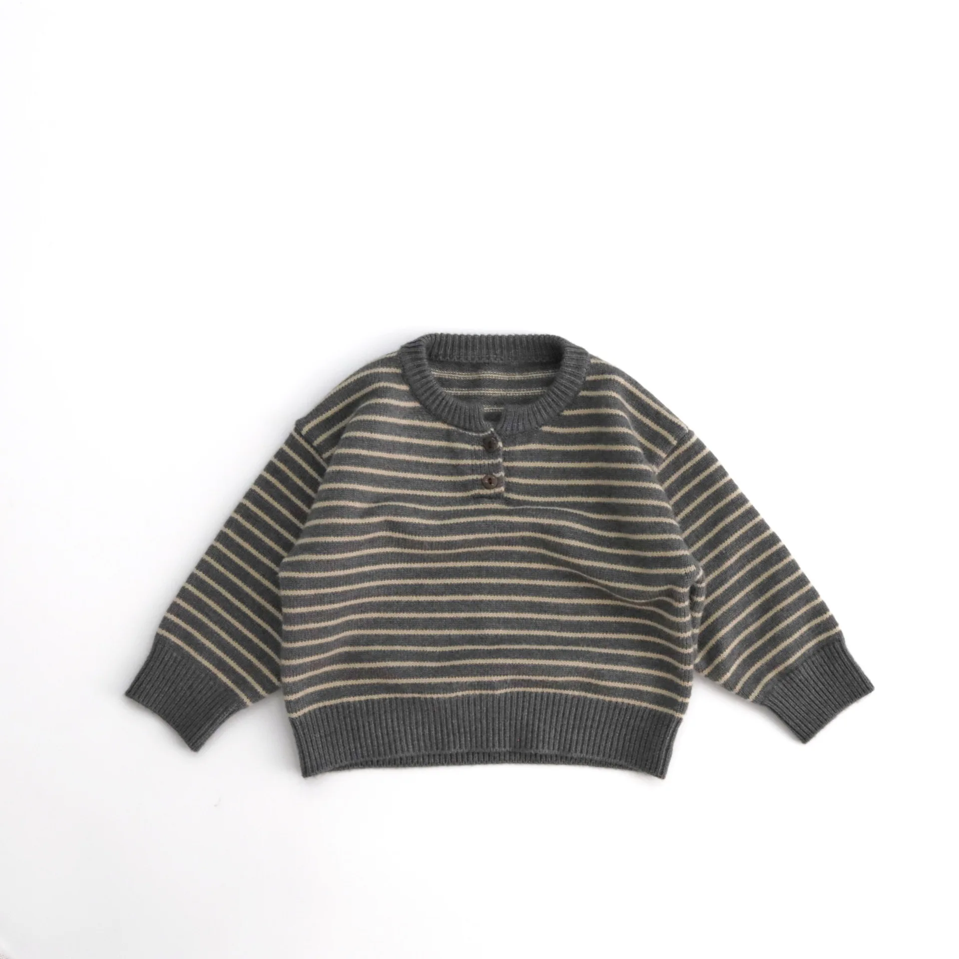 LILIGIRL الأطفال سترة الكلاسيكية المشارب القمم جديد الصبي محبوك بلوفر مخطط سترة الترفيه القمم الخريف والشتاء