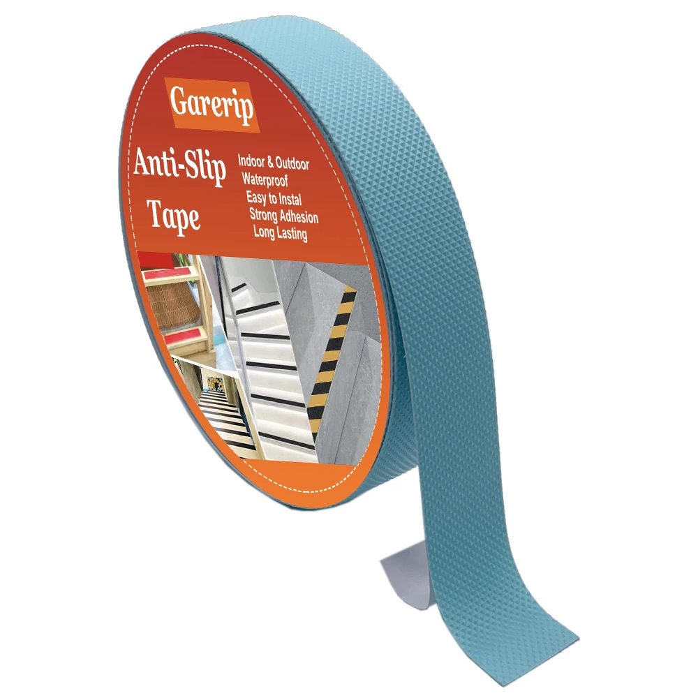 1 Roll of Anti-Slip Traction Safety Tape, 1 Inch X 35 Feet, Lake Blue, Suitable for Indoor or Outdoor Stairs, Bathtubs, Boats, Etc., Anti-Slip Adhesive Tape, Special Anti-Slip Roller Tape for Stair Steps