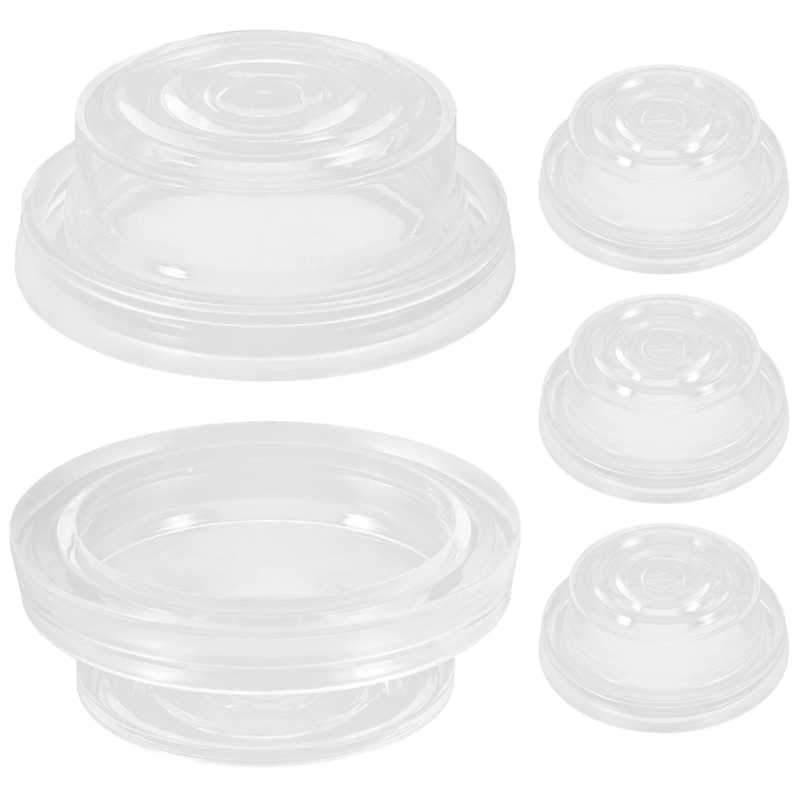 

4 Pcs Breast Pump Accessories Electric Hand Silicone Vacuum Pump for Mother Easy Clean Durable Safe Long Term Use Household