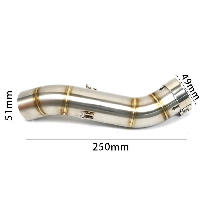 For Honda CB400 CB500X 2018-2022 CB500F CBR400 CBR500R 2016-2022 51mm Motorcycle Exhaust Modified Middle Connection Link Pipe