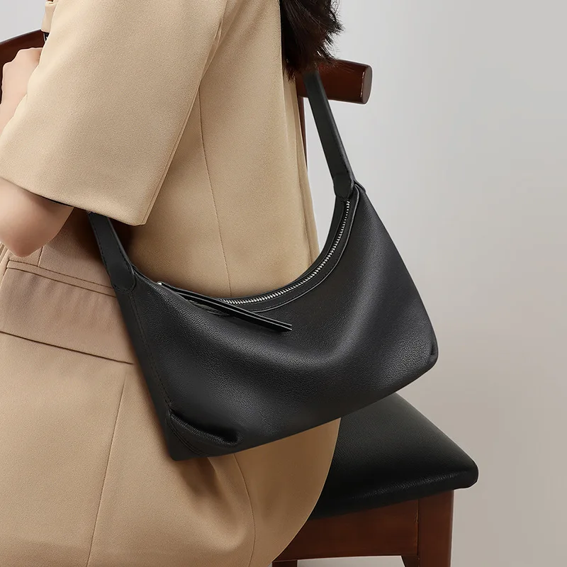 

Fashion Head Layer Cowhide Women's Bag Large Capacity Leisure Simple Genuine Leather Shoulder Bag New Versatile Crossbody Bag
