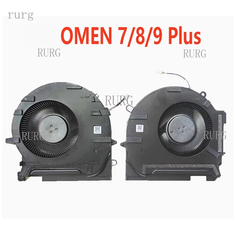 R+  FOR HP OMEN 7/8/9 Plus TPN-Q266 17-CK Laptop CPU GPU Cooling Fan M78889-001
