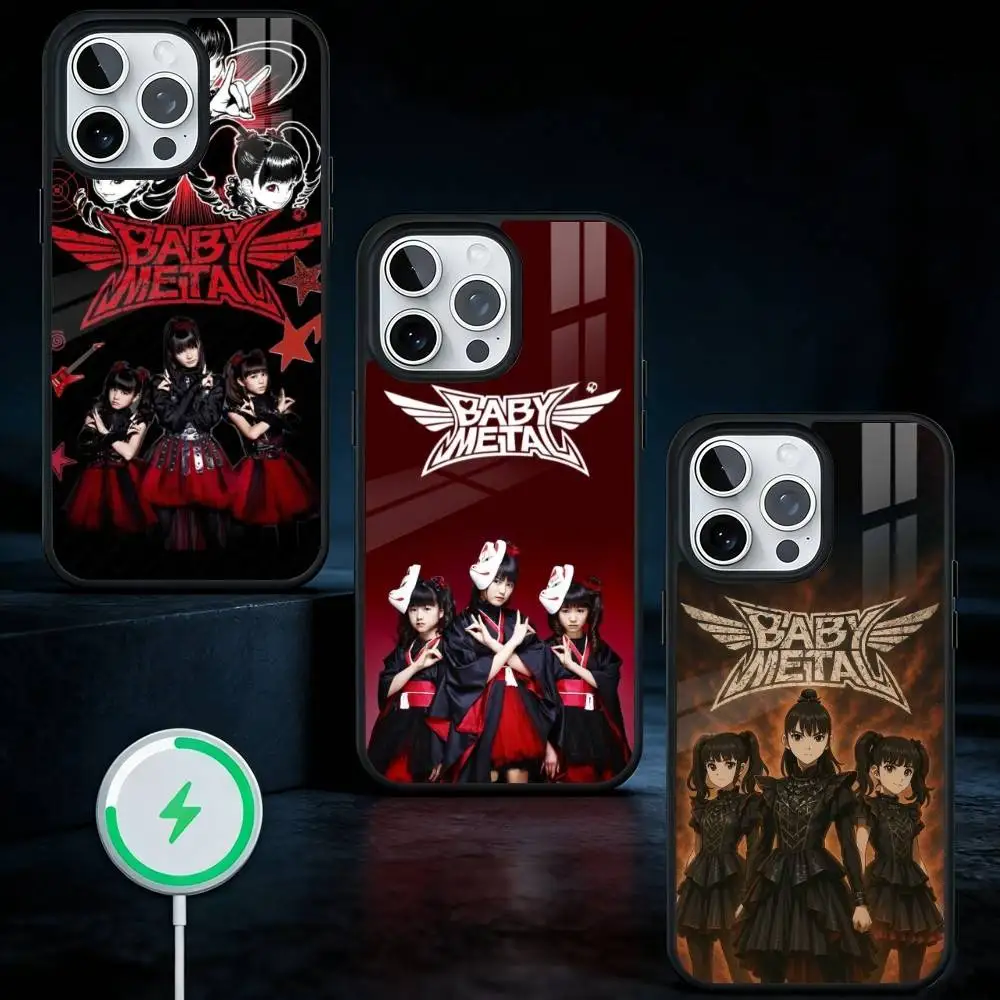 

B-Babymetal Band Phone Case For iPhone17,16,15,14,13 Plus,Pro Max Magnetic For Magsafe Wireless Charging