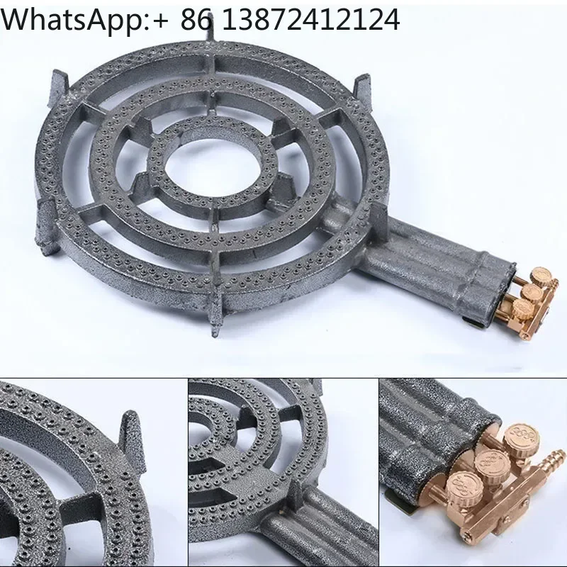 

Special Hot Fire Three-Ring Medium And High Pressure 46CM Large Furnace Gas Stove For Special Stall Setting